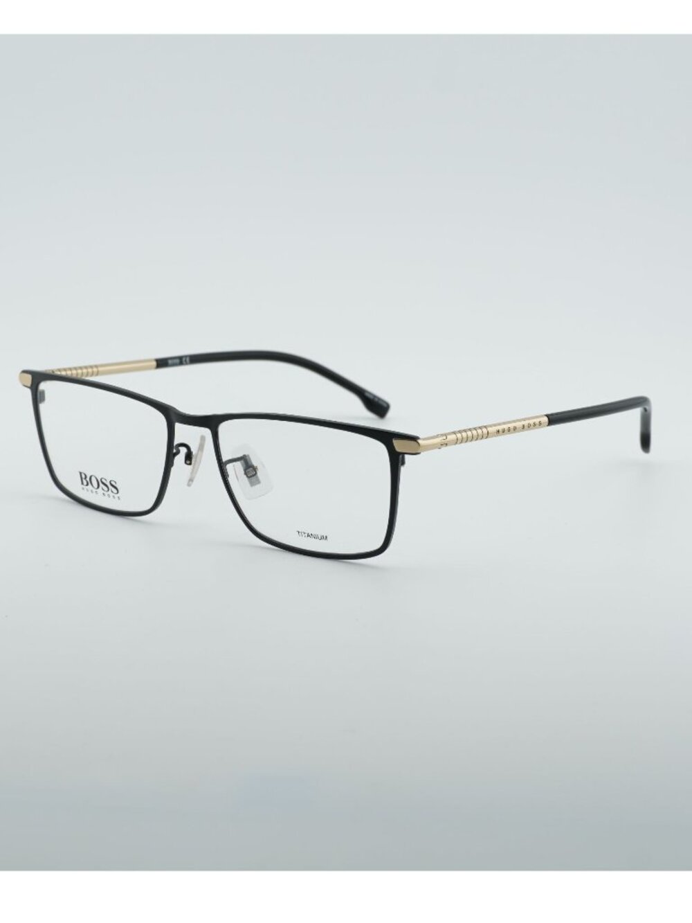 Hugo BOSS 1226/F 0I46 Eyeglasses Black/Gold 56mm Rectangle Frame